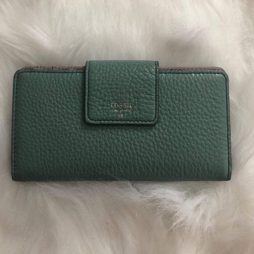 Fossil Emma Tab Wallet in Seaglass
